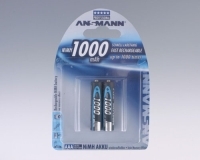 Ansmann NiMH 1000 мАч AAA, 2 шт артикул 3379a.